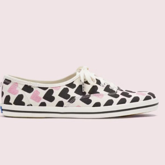 Keds X Kate Spade New York Champion Hearts-Print Sneakers - Picture 2 of 2